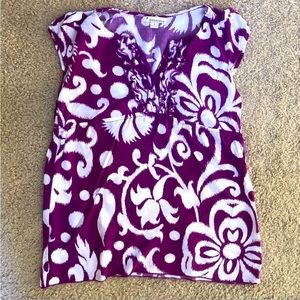 Forever 21 Purple Peplum Top Small